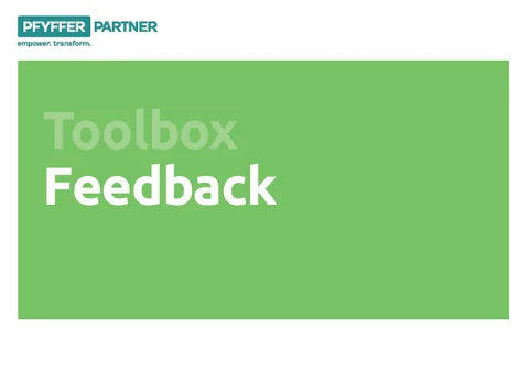 Cover Toolbox «Feedback»
