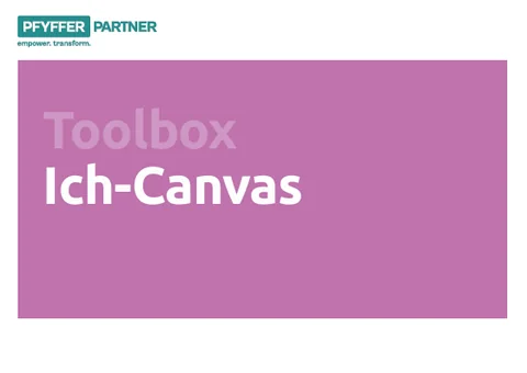 Cover Toolbox «Ich-Canvas»