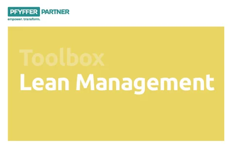 Cover Toolbox «Lean Management»